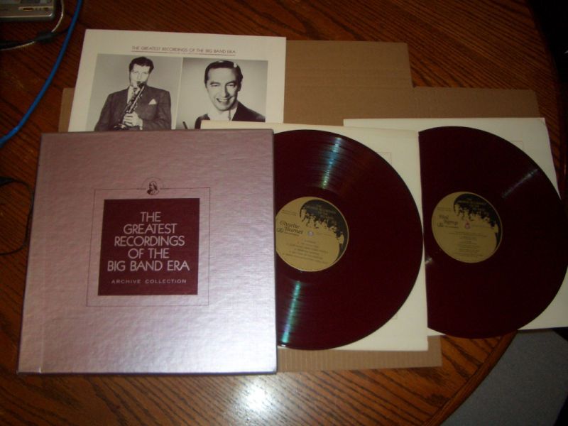 CHARLIE BARNETT HAL KEMP LP RED VINYL FRANKLIN MINT