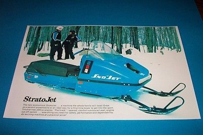 74 SNO JET STRATO JET SNOWMOBILE POSTER stratojet vintage sno jet sno