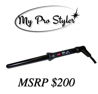 The Wand Ceramic Curling Iron 25/18m m By My Pro Styler PInk/Black