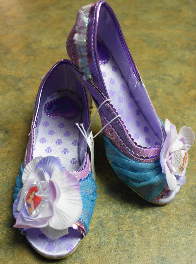 New  ARIEL Mermaid Heart Costume Shoes 13/1