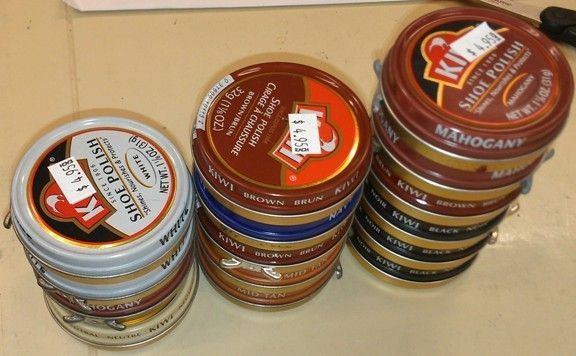 NEW ARRIVALS KIWI SHOE POLISH SINCE 1906 NOURISHES & PROTECTS L@@K