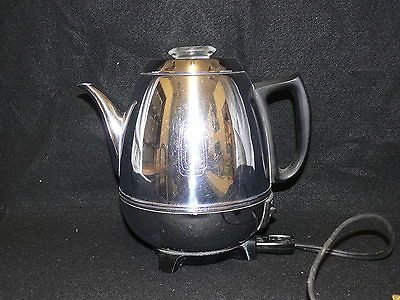 Vintage Art Deco GE Pot Belly Automatic Percolator Coffee Pot 9 Cup