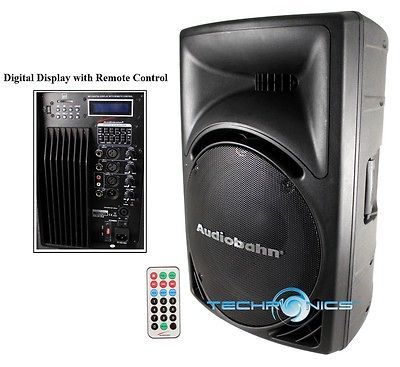 AUDIOBAHN ADJA15J 15 AMPLIFIED DJ LOUDSPEAKER SPEAKER PA SYSTEM W