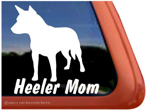 MOM ~ High Quality Vinyl Australian Cattle Dog Window Decal Sticker