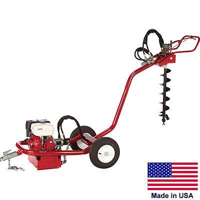 POST HOLE DIGGER Earth Auger   Hydraulic   8.5 Hp Honda   4 Optional