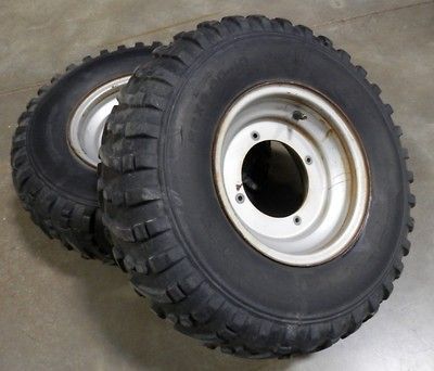 Yamaha YFM 200 Moto 4 ATV Front Wheels Tires