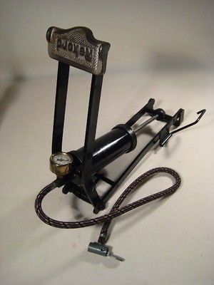 Vintage Rekord Tire Pressure Foot Air Pump with Gauge