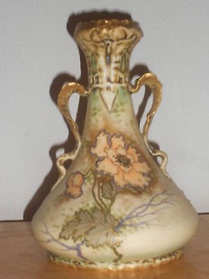 Austrian art nouveau turn teplitz EW Vienna ornate vase