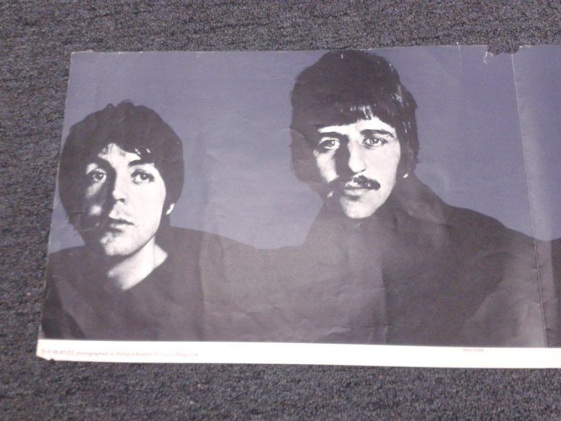 beatles poster, Richard Avedon for look magazine, 1967 original