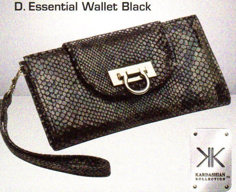 Avon*KARDASH IAN KOLLECTION*ESS ENTIAL WALLET*NEW*BLA CK**