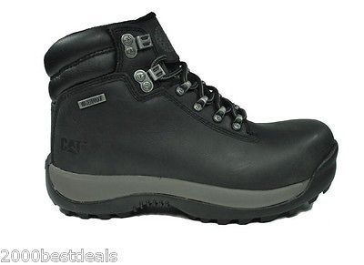 CATERPILLAR RIGGER MR MEN BOOTS WIDE WIDTH BLACK STEEL TOE WATER PROOF