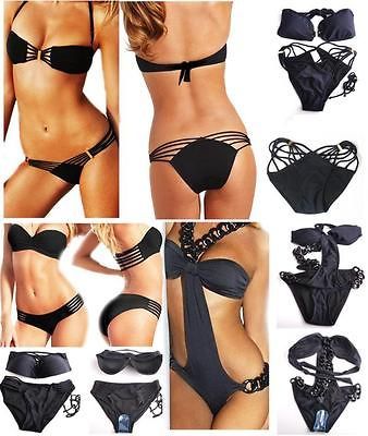 Push Up Bandeau Top&Bottom Bikini/Monokin i Swimwear Bathing Suit