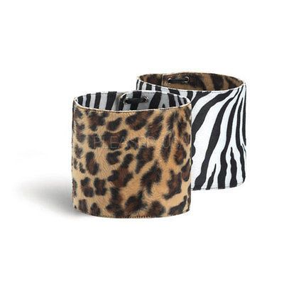 REVERSIBLE BOOT CUFFS/TOPPERS COSTUME/CROSSD RESSER/DRAG QUEEN   ZEBRA