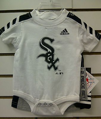 CHICAGO WHITE SOX ADIDAS BABY ONESIE & SHORT SET