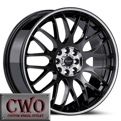 18 Black Baccarat Director Wheels Rims 5x110/5x115 5 Lug G5 G6 Cobalt