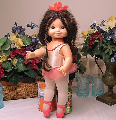 VTG 1972 DANCERELLA MATTEL BALLERINA DOLL TOY DANCER WORKS HOT BALLET