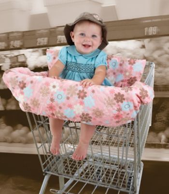 NOJO girls shopping cart buggy highchair cover flowers