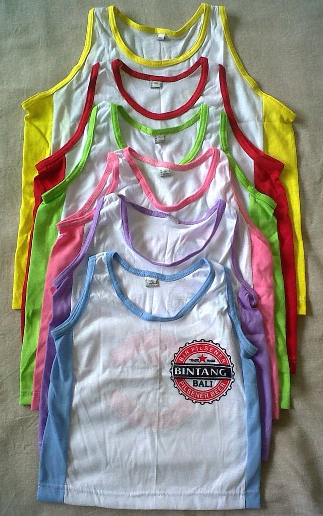 BALI Bintang Children Boys Girls Singlet Size 1 2 4 6 8 10 12 14 16