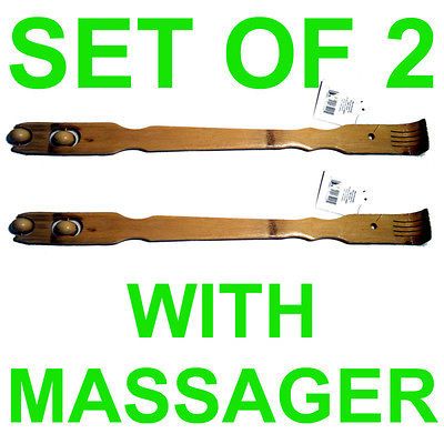 Newly listed 2 New Bamboo Back Scratcher Massager Wooden Body Stick