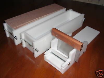 Soap Molds, 28 BAR,8 Lb Y LINE KIT,Cutter,& WOODEN LIDS