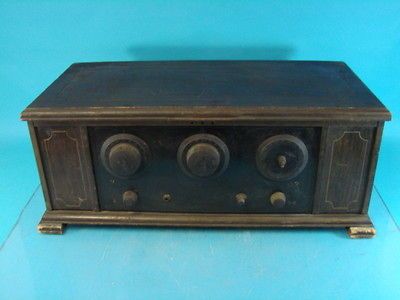 Rare Somerset 5A Early Battery Antique Tube Radio Set National
