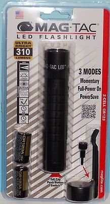 MAG TAC LED FLASHLIGHT SG2LRE6 with BATTERIES and CLIP 310 LUMENS NEW