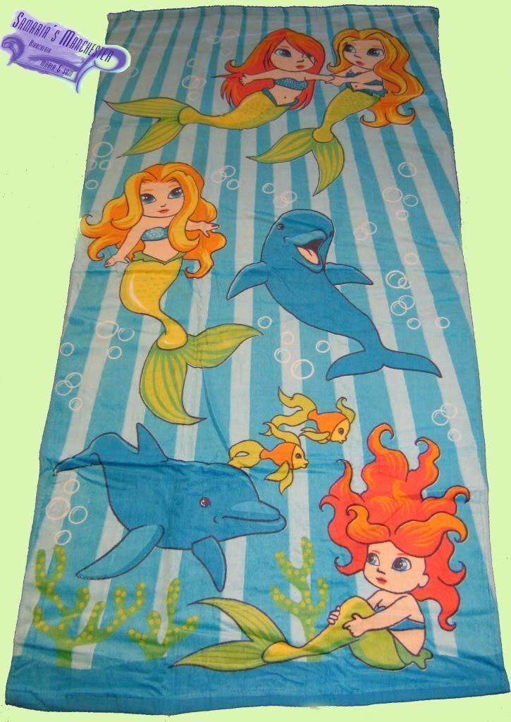 MERMAID   BEACH TOWEL   SIZE 60 X 120CM   BRAND NEW