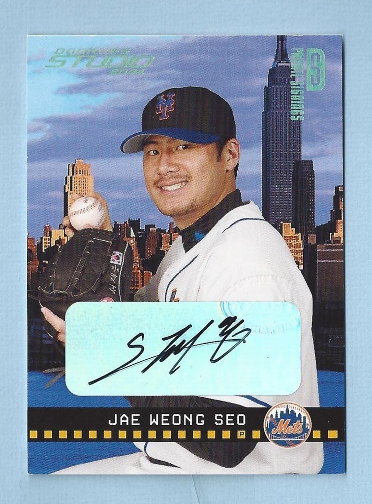 JAE WEONG SEO 2004 DONRUSS STUDIO PRIVATE SIGNINGS AUTOGRAPH AUTO #01