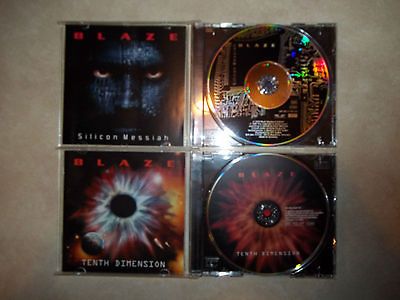 BLAZE TWO CD LOT SILICON MESSIAH & TENTH DIMENSION IRON MAIDEN FAMILY