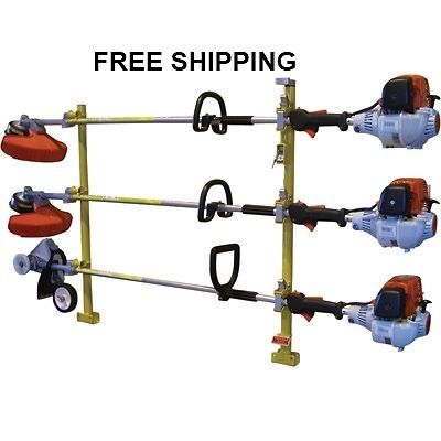 XB103 3 Level Line Trimmer Rack Landscape Trailer Green Touch