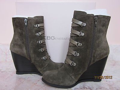 BCBGeneration Womens Kadeer Ankle Boot Color Army Galaxy Shoes Size