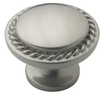 Brushed Satin Nickle Rope Cabinet Knobs 3001 G10