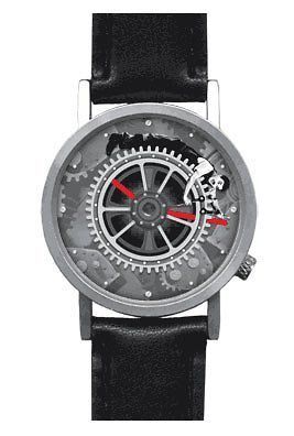 Charlie Chaplin Rotating Gear Wrist Watch