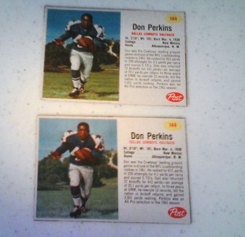 1962 POST DON PERKINS 2CT NICE #144