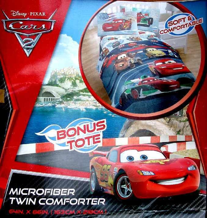 DISNEY PIXAR CARS 2 PISTON CUP TWIN COMFORTER SHEETS BEDDING NEW