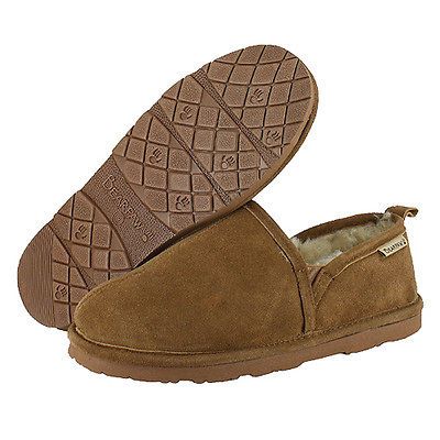 BEARPAW ROMEO II 2 CASUAL SLIP ON HICKORY SHEEPSKIN BOOTS MENS US SIZE