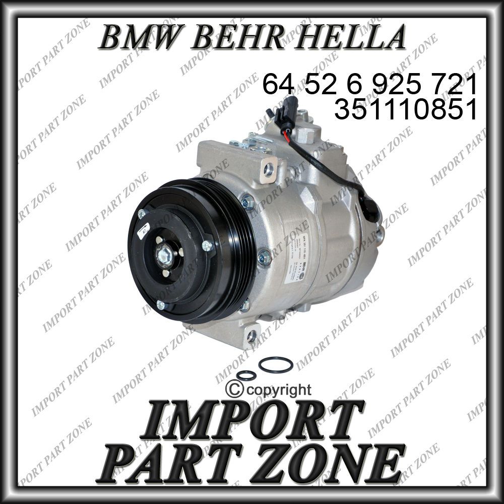 BMW AIR CONDITIONING A/C COMPRESSOR BEHR HELLA (Fits 2004 BMW 745Li)