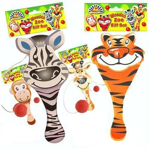 Zoo Animal Wooden Biff Bats   Loot/Party Bag Fillers Wedding/Kids/Bif