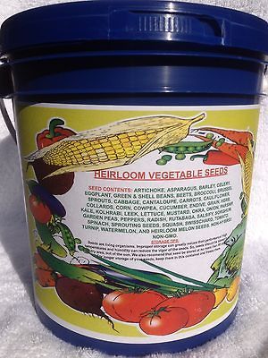 300,000 SURVIVAL VEGETABLE SEED CACHE Premium USA Heirloom Seeds