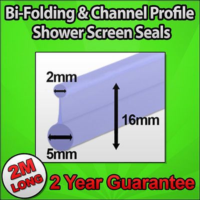 Seal For Bi Fold Channel Profile Folding Glass Door Strip Clear 2M