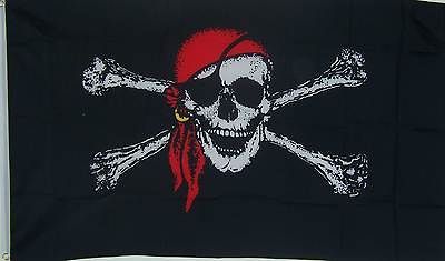 NEW LARGE 3ftx5ft BLACK BEARD BLACKBEARD PIRATE EDWARD TEACH FLAG