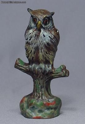 Beautiful Vienna Bronze Owl Marked Geschutzt