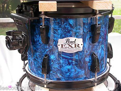 EXR EXPORT SERIES 10 BLUE PRIZM RACK TOM DRUM for DRUM SET LOT# K440