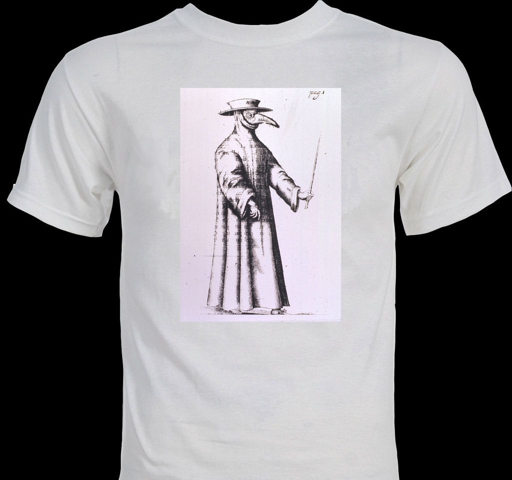 Plague Doctor 1654 original print epidemic medicine T shirt