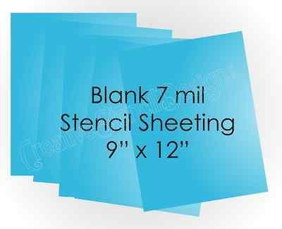 Blank 7 Mil STENCIL You Cut Primitive Crafts Wall Art Tattoo Blue