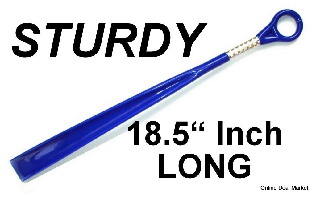 NEW BLUE 18.5 EXTRA LONG SHOE HORN JUMBO LARGE STURDY