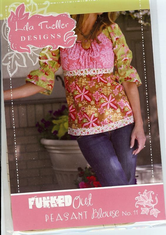 Funked Out peasant blouse pattern (LTD011)