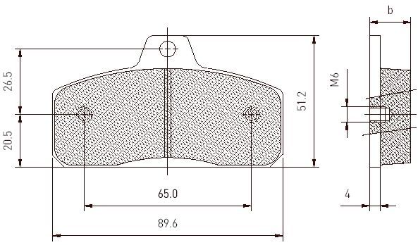 IKP RACING BRAKE PAD SET BIREL AND BIESSE KART #5011