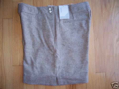 NIKE GOLF Womens WInter Wool Short Lt Brown Size 8 NWT