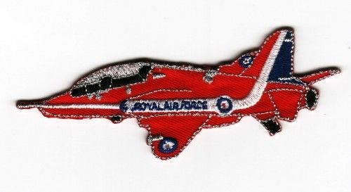 Red Arrows Hawk RAF Aeroplane Patch 4 flight jacket hat coat bag